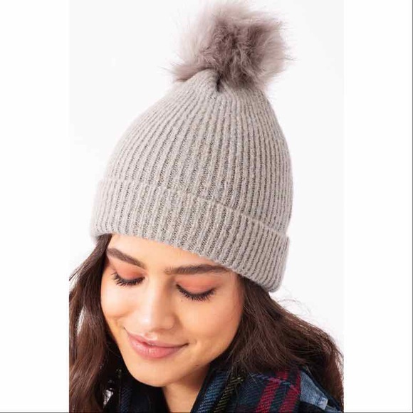 Hannah Beury Accessories - Pom Hat-Grey